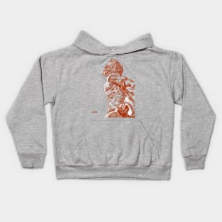 Laocoon sketch Florence (on grey background) Kids Hoodie